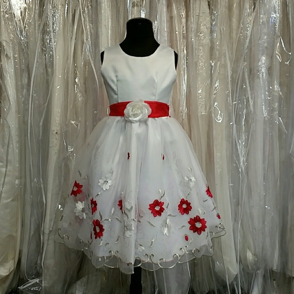 Other - Red and White Short Girl's Dress